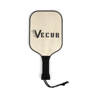 Pickleball Paddle Set — Vecur Logo Wood Grain Pickleball Kit with 2 Paddles & Balls