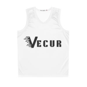 Vecur Logo Basketball Jersey — Retro Speed Graphic Sports Tank